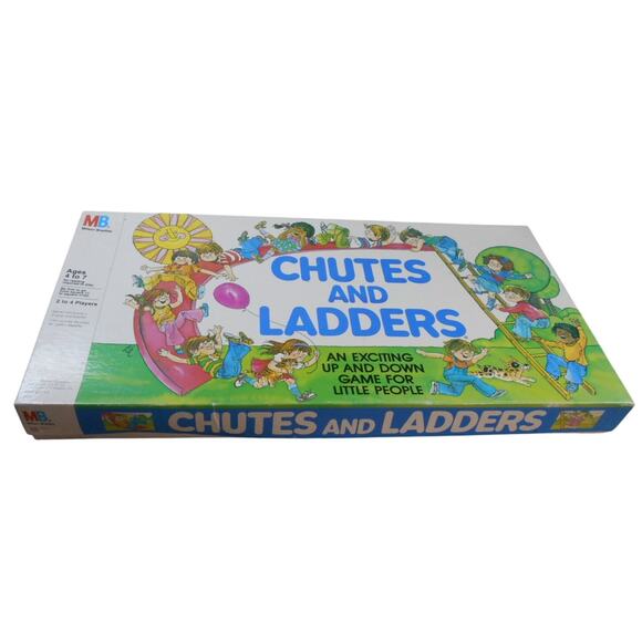 Vintage 1987 Chutes and Ladders Milton Bradley 4555 Complete - Picture 1 of 9